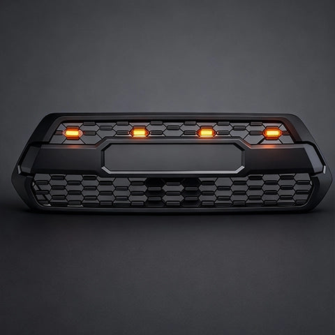 Front Grille for 2016–2023 Toyota Tacoma TRD Style with Letters & TSS Sensor Cover