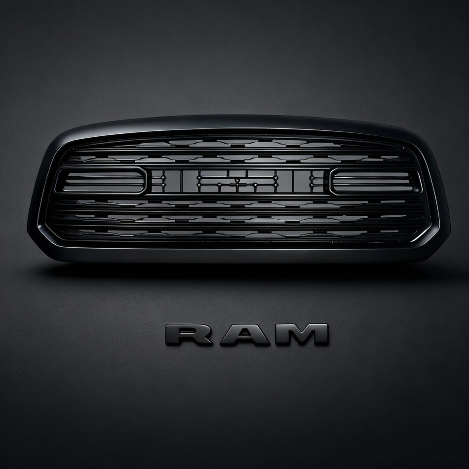 RAM 1500 2013–2018 Matte Black with Letters