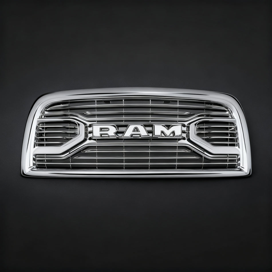 Front Bumper Grille for 2020–2024 Dodge RAM 2500/3500 C-Shape LED Light Design Grille – Matte Black Finish