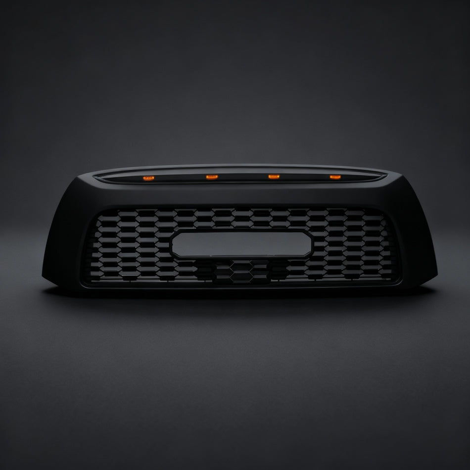 Front Grille for 2007–2009 Toyota Tundra TRD PRO Style with Emblem & LED Lights
