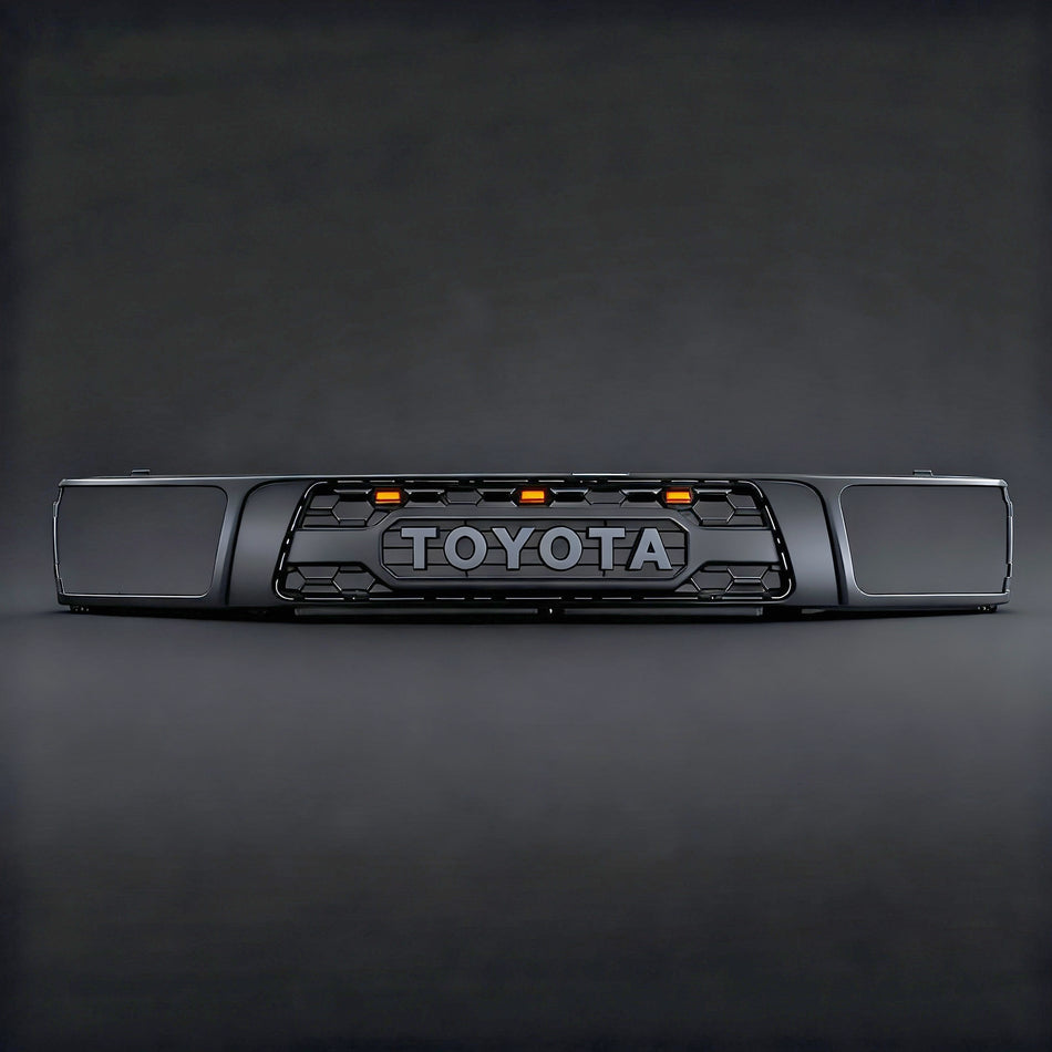 Front Grille for 1992–1995 Toyota 4Runner TRD PRO Style with Emblem & LED Lights