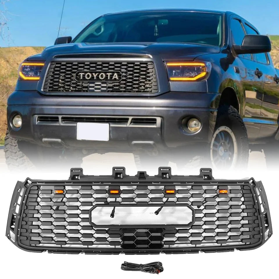 To1200337 Front Grille for 2010–2013 Toyota Tundra Black Mesh Bumper Insert – OE ...
