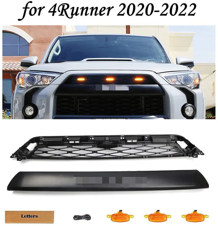 Grille Compatible with 2020 2021 2022 Toyota 4Runner Grill with Letters
